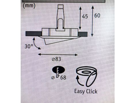 Oprawa wbudowana Premium 51mm Biały, ruchoma - 7