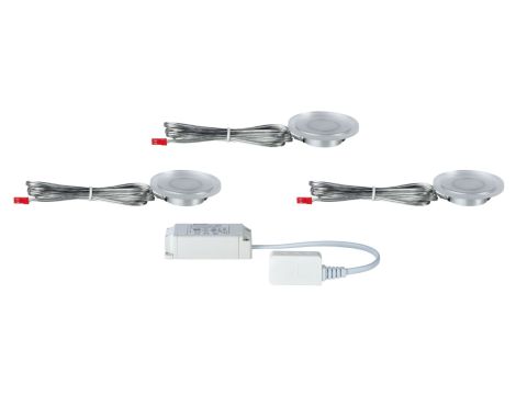 Zestaw opraw meblowych Whirl mini LED 3x2,4W 7VA 230V/700mA 65mm Satynowy - 4