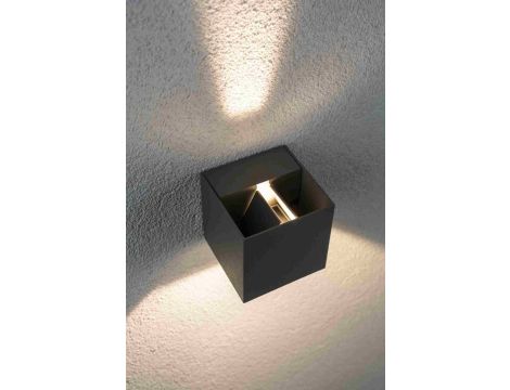 Oprawa elewacyjna CYBO LED 2x3,5W 2700K 2x355lm IP65 80x80mm 230V szary /aluminium - 6