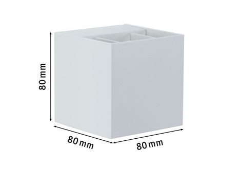 Oprawa elewacyjna CYBO LED 2x3,5W 2700K 2x355lm IP65 80x80mm 230V biały / aluminium - 7