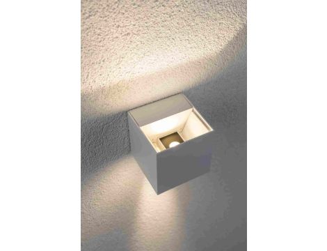 Oprawa elewacyjna CYBO LED 2x3,5W 2700K 2x355lm IP65 80x80mm 230V biały / aluminium - 5