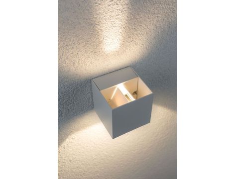 Oprawa elewacyjna CYBO LED 2x3,5W 2700K 2x355lm IP65 80x80mm 230V biały / aluminium - 6