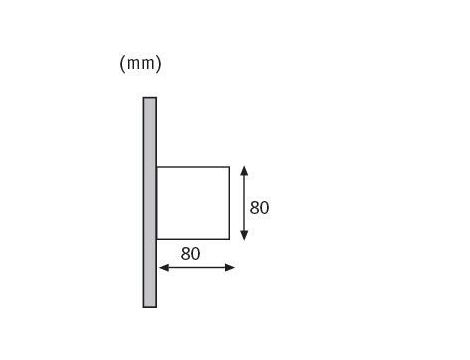 Oprawa elewacyjna CYBO LED 2x3,5W 2700K 2x355lm IP65 80x80mm 230V biały / aluminium - 8
