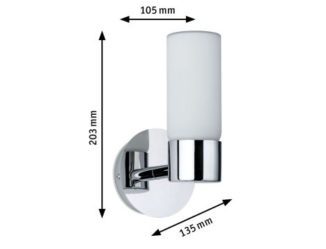 Oprawa ścienna ELON G9 max.33W IP44 230V chrom satyna / metal - 5