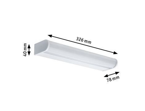 Oprawa ścienna ARNEB LED 9W 550lm 3000K IP44 230V biały / aluminium - 6