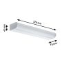 Oprawa ścienna ARNEB LED 9W 550lm 3000K IP44 230V biały / aluminium - 7
