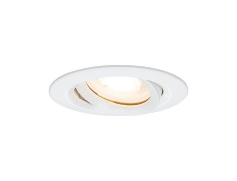 Oprawa do wbudowania NOVA PLUS LED DIM wychylna GU10 7W 460lm 93mm 2700K IP65 230V biały mat