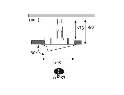 Oprawa do wbudowania NOVA PLUS LED DIM wychylna zestaw 3xGU10 7W 3x460lm 93mm 2700K IP65 230V biały mat - 4