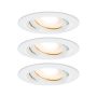 Oprawa do wbudowania NOVA PLUS LED DIM wychylna zestaw 3xGU10 7W 3x460lm 93mm 2700K IP65 230V biały mat - 2