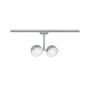 URail System Spot Double Pellet 2x4W Chrom Mat/Biały 230V - 2