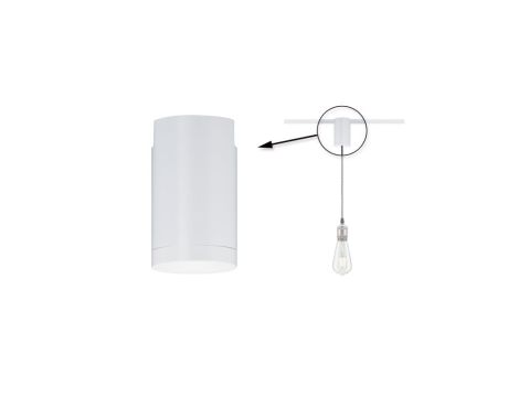 Adapter uniwersalny do szynoprzewodu URail max. 100W 230V biały/ metal