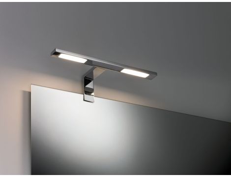 Oprawa ścienna HOOK LED nad lustro 2x3,2W 2x280lm 2700K IP44 230V chrom / metal - 4