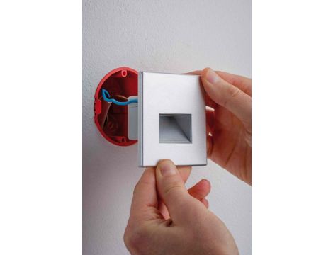 Oprawa przyschodowa EDGE LED kwadrat 1x1,2W 50lm 2700K 230V chrom matowy / tworzywo sztuczne - 2