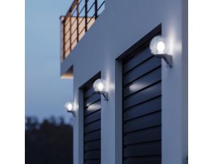 Oprawa elewacyjna elewacyjna z czujnikiem ruchu i zmierzchu  STEINEL L585 S PIR max.60W E27 IP44 230V antracyt / szkło / tworzywo sztuczne - image 2