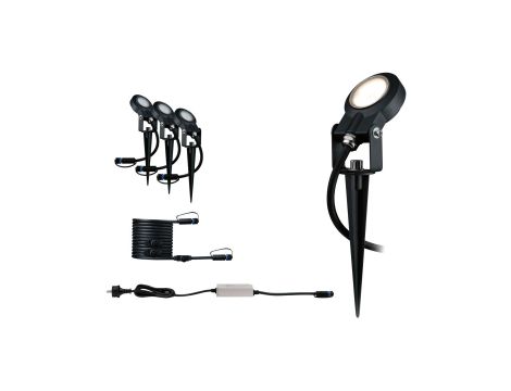 Zestaw opraw Plug & Shine STING 3x6W 3000K 520lm DIM IP67 24V antracyt / aluminum