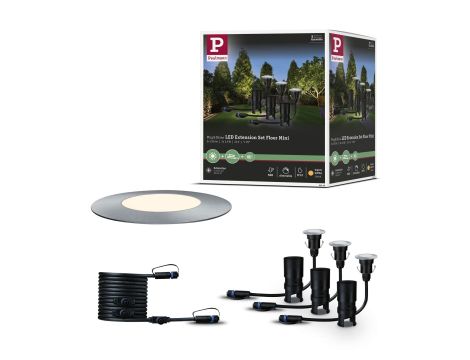 Oprawa dogruntowa Plug & Shine FLOOR MINI zestaw kompletny 3x2.5W 3000K IP67 24V srebrny / stal nierdzewna - 7