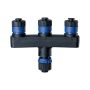 Rozdzielacz Plug & Shine 1in-3out IP68 czarny tworzywo sztuczne - 2
