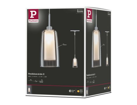 Oprawa zwieszana URail ARIDO II LED 5W 2700K GU10 230V chrom mat / przezroczysty / szkło - 9