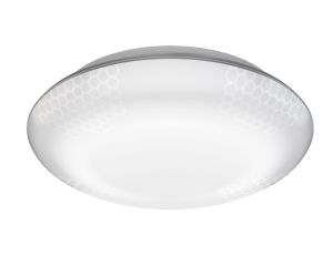 Oprawa sufitowa DL VARIO QUATTRO S PIR 9,8W LED 3000K 1000lm IP54 IK07z czujnikiem ruchu i zmierzchu 230V biała / tworzywo sztuczne