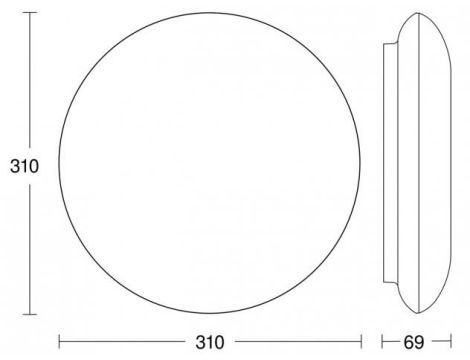 Oprawa sufitowa DL VARIO QUATTRO S PIR 9,8W LED 3000K 1000lm IP54 IK07z czujnikiem ruchu i zmierzchu 230V biała / tworzywo sztuczne - 5