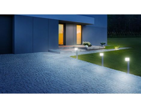 Oprawa ogrodowa z czujnikiem ruchu i zmierzchu GL 80 SC iHF Bluetooth Mesh 9,1W 650lm 3000K IP44 IK03 230V srebrna / aluminium - 5