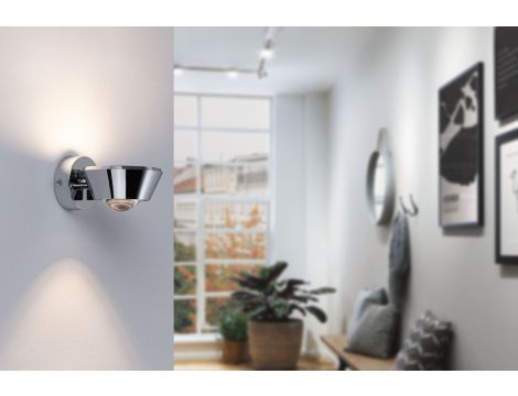 Oprawa ścienna SABIK LED DIM 13W 800lm/ 390lm 2700K  IP44 230V chrom / tworzywo sztuczne - 4