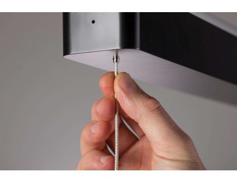 Lampa wisząca LENTO LED DIM 42W 1800lm 2700K 230V czarny / aluminium - 4