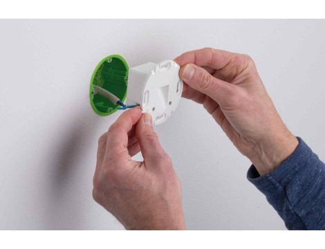 Oprawa przyschodowa WALL LED okrągła 1.1W 65 lm 2700K 230V biały / tworzywo sztuczne - 7