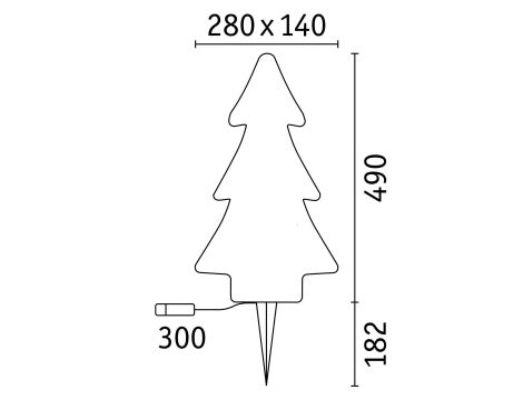 Oprawa ogrodowa Plug & Shine CHOINKA LED DIM 2.8W 3000K 260lm IP67 24V biały / tworzywo - 9