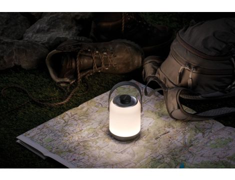 Lampka kempingowa stołowa CLUTCH IP44 1.6W 3000K 5V USB DIM  szary / tworzywo sztuczne - 3