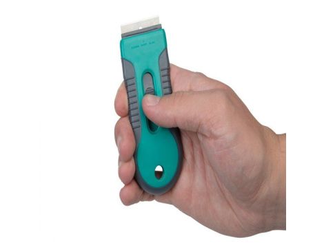 Skrobak Wolfcraft z tworzywa 2-komponentowego, standardowe ostrze metalowe 38mm