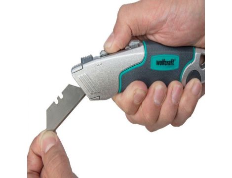 Nóż z ostrzem trapezowym i hakowym, Profi Wolfcraft - 3