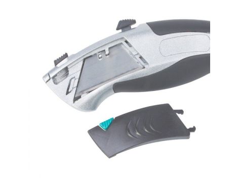 Nóż z ostrzem trapezowym, automatyczna wymiana ostrza, Profi Wolfcraft - 2