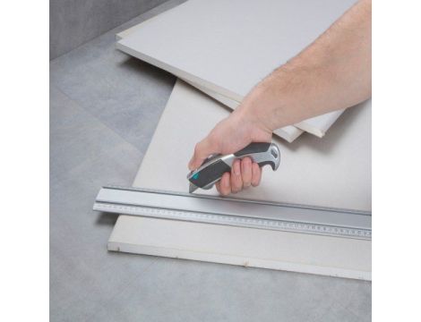 Nóż z ostrzem trapezowym, automatyczna wymiana ostrza, Profi Wolfcraft - 4