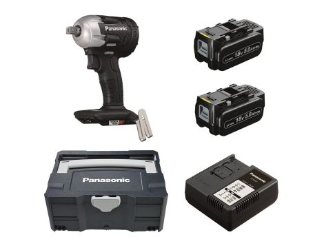 Klucz udarowy 18V Panasonic EY75A8 1/2 cal + Systainer + 2x 5.0Ah + ładowarka