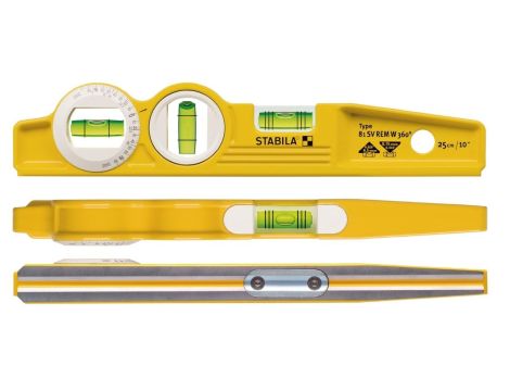 Poziomica 81SV REM Torpedo magnetyczna z 360 st. libelką kątową dł. 25cm - 3