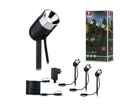 Zestaw opraw Plug & Shine PIKE  3x3,5W 3000K IP67 24V antracyt / tworzywo sztuczne - 6