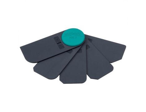Zestaw kostek ,gładzików do wygładzania fug silikonowych (5 szt.). Wolfcraft. - 2