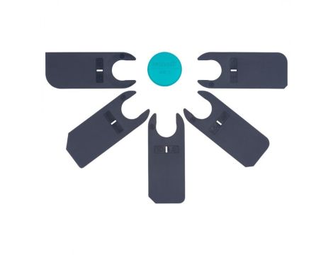 Zestaw kostek ,gładzików do wygładzania fug silikonowych (5 szt.). Wolfcraft. - 3