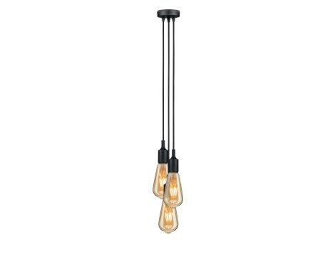 Lampa wisząca KETIL Neordic E27 max. 3x20W IP20 230V czarny / metal / tworzywo sztuczne - 2