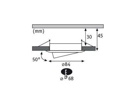Oprawa do wbudowania NOVA PLUS COIN LED SH Zigbee wychylna 5.2W 400lm 84mm 2700-6500K IP23 230V szczotkowane żelazo - 5