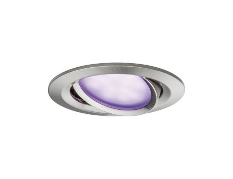 Oprawa do wbudowania 3x NOVA PLUS COIN LED RGBW SH Zigbee wychylna zestaw 3x5.2W 400lm 84mm 2700-6500K IP23 230V szczotkowane żelazo - 5