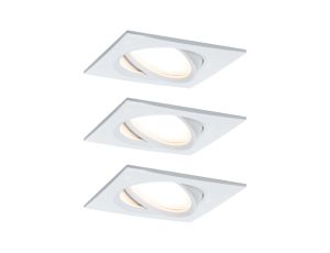Oprawa do wbudowania NOVA COIN LED DIM wychylna 3x6W 470lm 84X84mm 2700K 230V biały mat