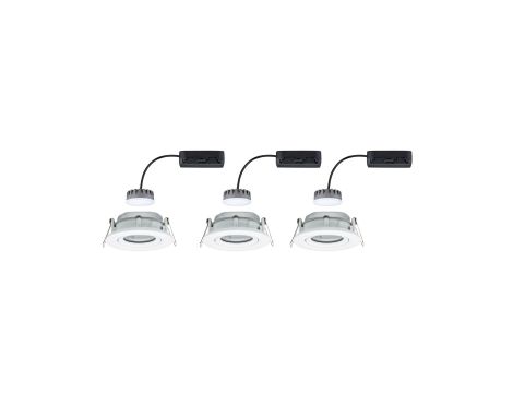 Oprawa do wbudowania NOVA PLUS COIN LED DIM wychylna zestaw 3x6W 470lm 93mm 2700K IP65 230V biały mat - 2