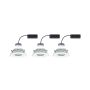 Oprawa do wbudowania NOVA PLUS COIN LED DIM wychylna zestaw 3x6W 470lm 93mm 2700K IP65 230V biały mat - 3