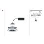 Oprawa do wbudowania NOVA PLUS COIN LED DIM wychylna zestaw 3x6W 470lm 93mm 2700K IP65 230V chrom - 5