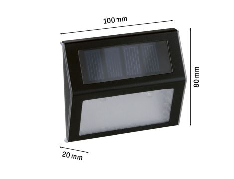 Oprawa elewacyjna DAYTON LED solar czujnik zmierzchu 3000K 2lm IP44 antracyt / tworzywo sztuczne - 5