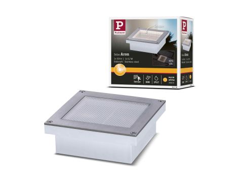 Oprawa wpuszczana ARON LED solar 12lm czujnik zmierzchu 10x10cm 3000K IP67 metal - 10