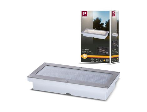 Oprawa wpuszczana ARON LED solar 40lm czujnik zmierzchu 20x10cm 3000K IP67 metal - 8