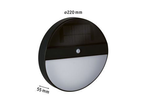 Oprawa elewacyjna ELIOSE LED solar 3000K 50lm z czujnikiem ruchu + zmierzchu IP44 antracyt - 6